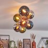 Gastor Plafondlamp, Kogellampje Goud, Zwart, 8-lichts