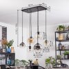 Koyoto Hanglamp, Kogellampje, Hanglamp Amber, Duidelijk, Rookkleurig, 6-lichts