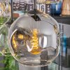 Koyoto Hanglamp, Kogellampje, Hanglamp Amber, Duidelijk, Rookkleurig, 6-lichts
