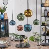Ripoll Hanglamp, Kogellampje, Hanglamp Blauw, Goud, Groen, Koperkleurig, 6-lichts
