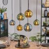 Koyoto Hanglamp, Kogellampje, Hanglamp Blauw, Goud, Groen, 6-lichts