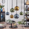 Koyoto Hanglamp, Kogellampje, Hanglamp Blauw, Goud, Groen, 6-lichts