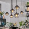 Koyoto Hanglamp, Kogellampje, Hanglamp Duidelijk, Rookkleurig, 6-lichts