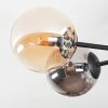 Chehalis Plafondlamp, Kogellampje Amber, Rookkleurig, 6-lichts