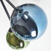 Chehalis Plafondlamp, Kogellampje Blauw, Groen, Koperkleurig, 6-lichts
