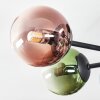 Chehalis Plafondlamp, Kogellampje Blauw, Groen, Duidelijk, Koperkleurig, 6-lichts