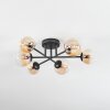 Chehalis Plafondlamp, Kogellampje 55 cm Amber, Duidelijk, 6-lichts