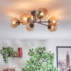 Chehalis Plafondlamp, Kogellampje 55 cm Amber, Duidelijk, 6-lichts