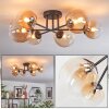 Chehalis Plafondlamp, Kogellampje 60 cm Amber, Duidelijk, 6-lichts