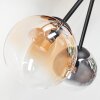 Chehalis Plafondlamp, Kogellampje 60 cm Amber, Duidelijk, Rookkleurig, 6-lichts