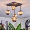 Chehalis Plafondlamp, Kogellampje Rookkleurig, 5-lichts