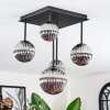 Chehalis Plafondlamp, Kogellampje Rookkleurig, 5-lichts