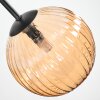 Chehalis Plafondlamp, Kogellampje Amber, 5-lichts