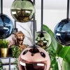 Chehalis Plafondlamp, Kogellampje Blauw, Groen, Koperkleurig, 5-lichts