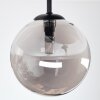 Chehalis Plafondlamp, Kogellampje 34 cm Rookkleurig, 3-lichts
