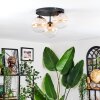 Chehalis Plafondlamp, Kogellampje 34 cm Amber, Duidelijk, 3-lichts