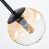 Chehalis Plafondlamp, Kogellampje Amber, Duidelijk, 5-lichts