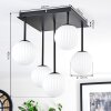 Chehalis Plafondlamp, Kogellampje Wit, 5-lichts