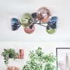 Chehalis Plafondlamp, Kogellampje Blauw, Groen, Duidelijk, Koperkleurig, 6-lichts