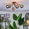 Chehalis Plafondlamp, Kogellampje Blauw, Groen, Koperkleurig, 6-lichts