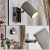 Javel Wandlamp, Muurspot Chroom, Zwart, 1-licht