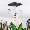 Chehalis Plafondlamp, Kogellampje Amber, Duidelijk, 5-lichts