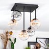 Chehalis Plafondlamp, Kogellampje Amber, Duidelijk, Rookkleurig, 5-lichts