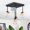 Chehalis Plafondlamp, Kogellampje Amber, Duidelijk, Rookkleurig, 5-lichts
