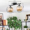 Gastor Plafondlamp, Kogellampje Amber, 2-lichts