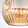 Gastor Plafondlamp, Kogellampje Amber, 2-lichts