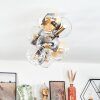 Koyoto Plafondlamp, Kogellampje Goud, Zwart, 8-lichts