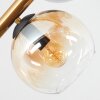 Koyoto Plafondlamp, Kogellampje Goud, Zwart, 8-lichts