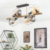 Koyoto Plafondlamp, Kogellampje Goud, Zwart, 8-lichts
