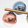 Koyoto Plafondlamp, Kogellampje Goud, Zwart, 8-lichts