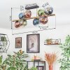 Koyoto Plafondlamp, Kogellampje Goud, Zwart, 8-lichts