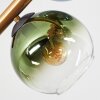 Koyoto Plafondlamp, Kogellampje Goud, Zwart, 8-lichts
