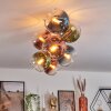 Koyoto Plafondlamp, Kogellampje Goud, Zwart, 8-lichts