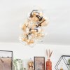 Koyoto Plafondlamp, Kogellampje Goud, Zwart, 8-lichts