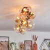 Koyoto Plafondlamp, Kogellampje Goud, Zwart, 8-lichts