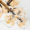 Koyoto Plafondlamp, Kogellampje Goud, Zwart, 8-lichts