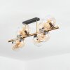 Koyoto Plafondlamp, Kogellampje Goud, Zwart, 8-lichts