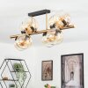 Koyoto Plafondlamp, Kogellampje Goud, Zwart, 8-lichts
