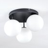 Chehalis Plafondlamp, Kogellampje Wit, 3-lichts