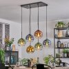 Koyoto Hanglamp, Kogellampje, Hanglamp Blauw, Goud, Groen, Duidelijk, Koperkleurig, 6-lichts
