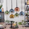 Koyoto Hanglamp, Kogellampje, Hanglamp Blauw, Goud, Groen, Duidelijk, Koperkleurig, 6-lichts