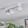 Narel Plafondlamp, Plafondspot LED Wit, 3-lichts