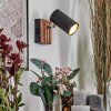 Javel Wandlamp, Muurspot Chroom, Natuurlijke kleuren, Zwart, 1-licht