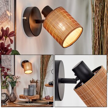 Kinnared Wandlamp, Muurspot Zwart, 1-licht