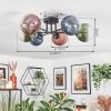 Chehalis Plafondlamp, Kogellampje 62 cm Blauw, Groen, Duidelijk, Koperkleurig, 6-lichts