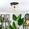 Chehalis Plafondlamp, Kogellampje 30 cm Amber, Duidelijk, 3-lichts